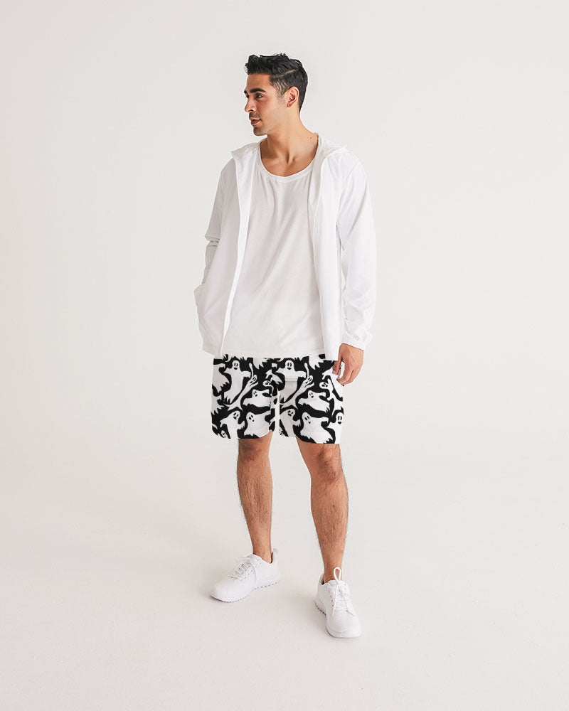 Ghosts Pattern Men's Jogger Shorts