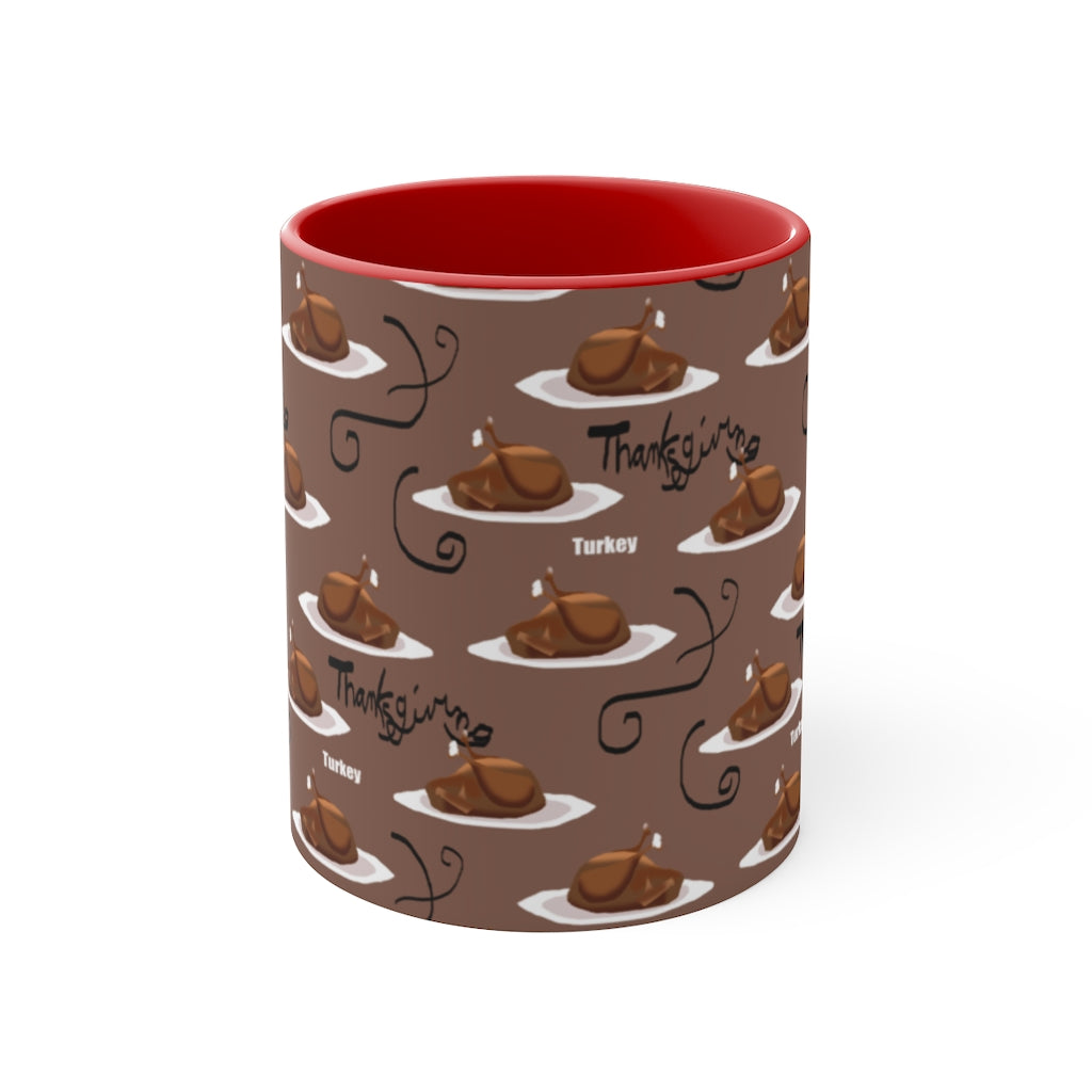 Turkey Dinner Accent Mug