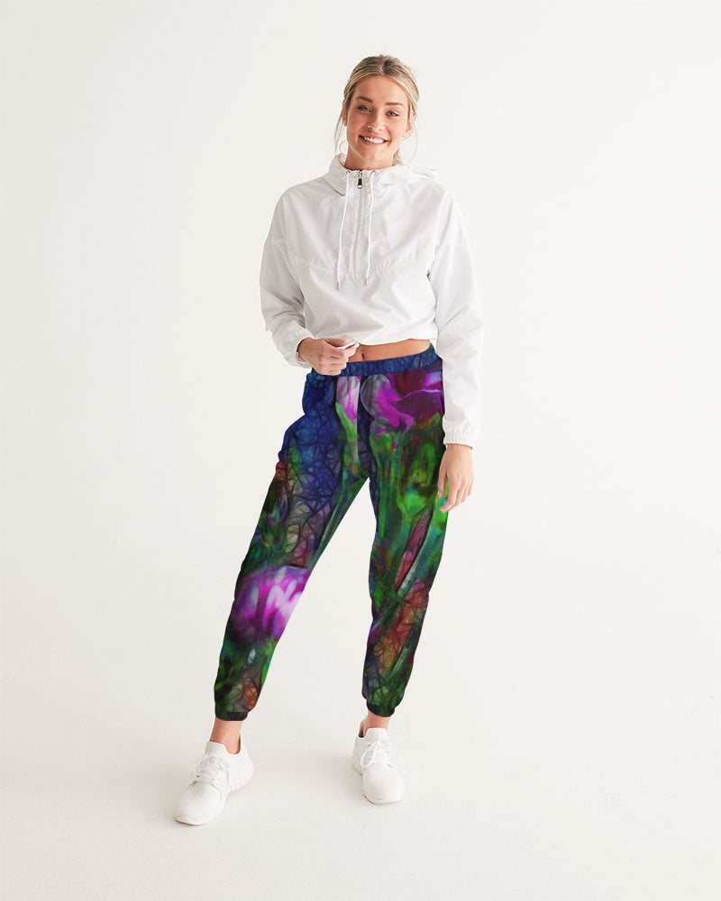 Abstract Pink Carnations Women's Track Pants