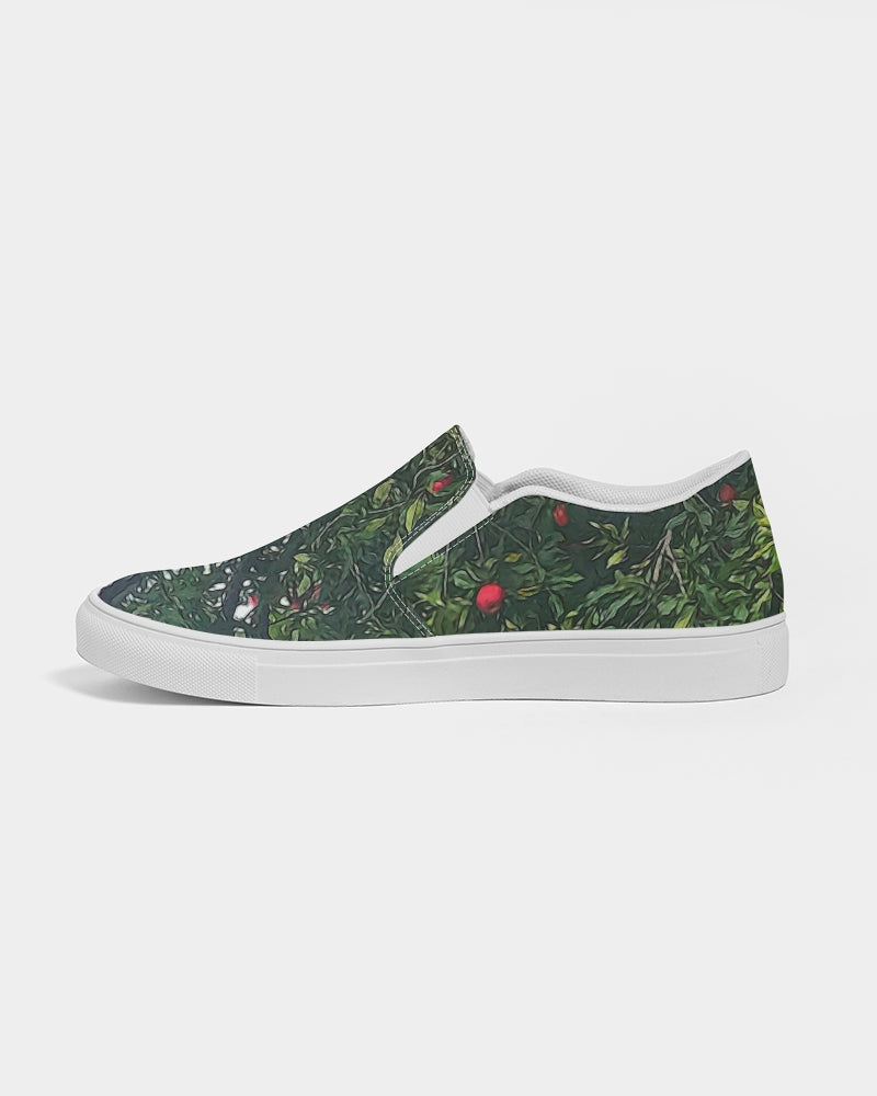 Apple Tree Close Up Women's Slip-On Canvas Shoe