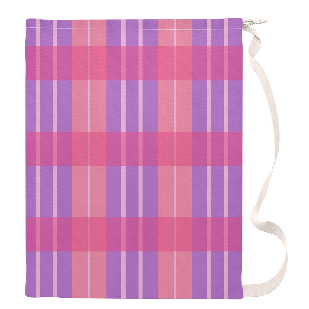 Pink Plaid Laundry Bags