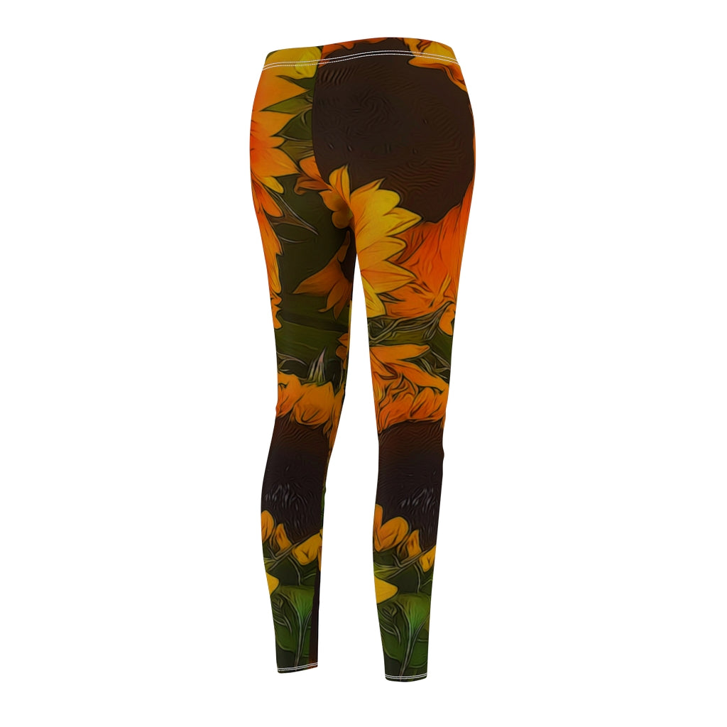 Sunflowers Women's Cut & Sew Casual Leggings