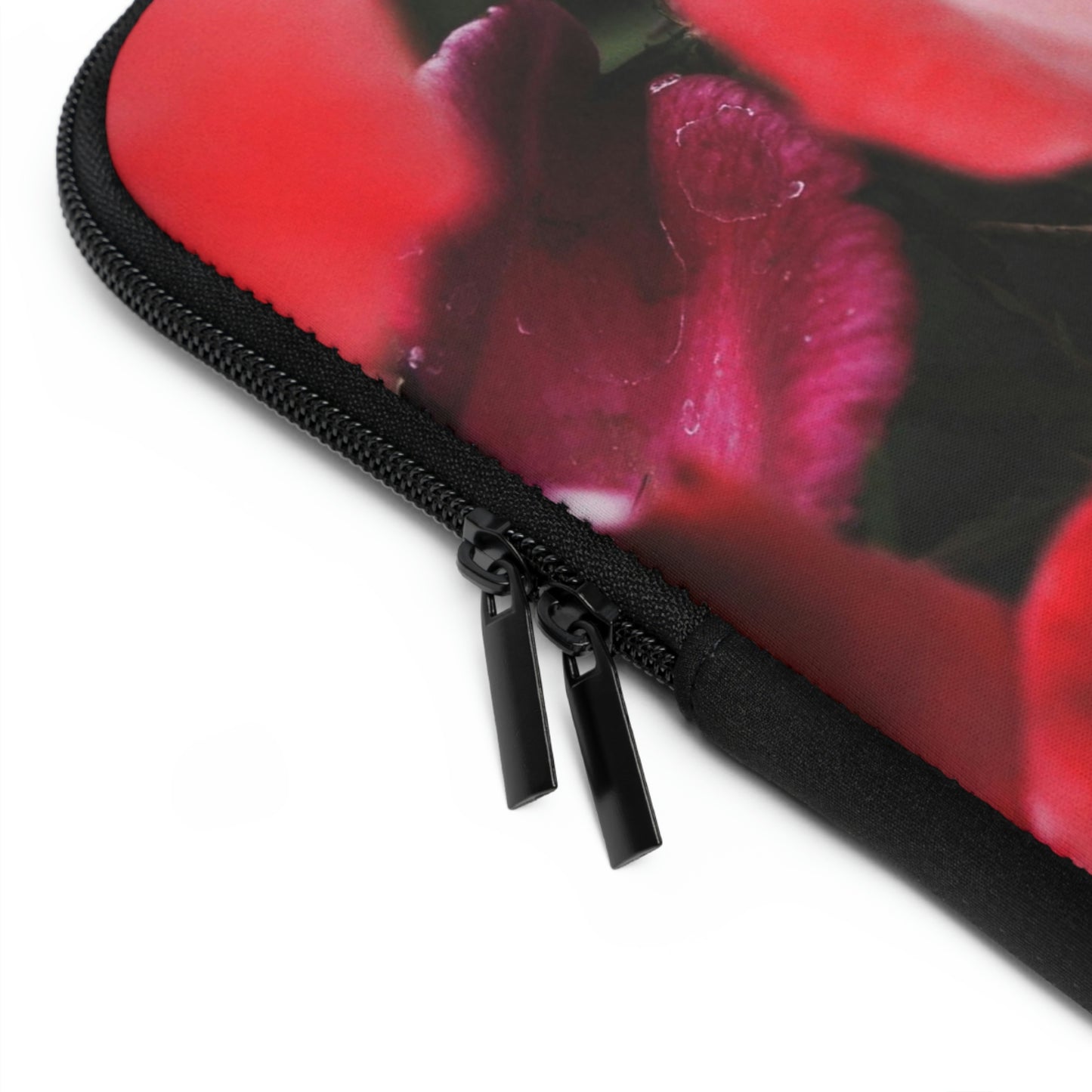 Bright Red Flowers Laptop Sleeve