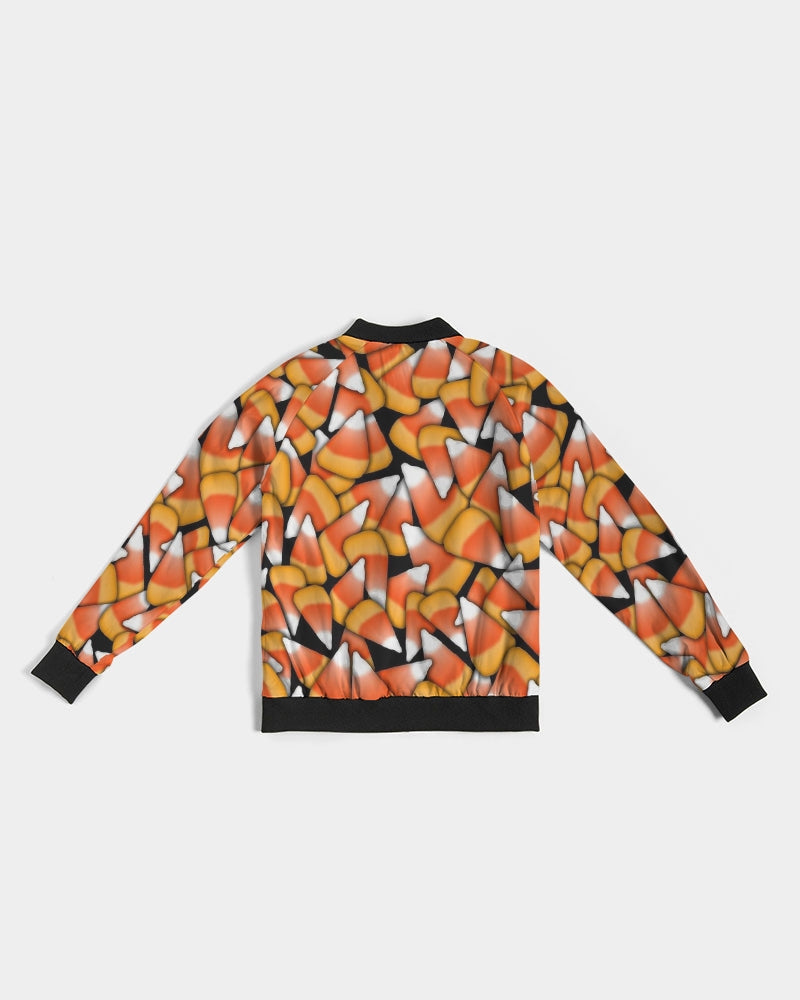 Candy Corn Pattern Women's Bomber Jacket