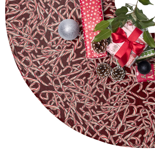 Candy cane pattern Christmas Tree Skirts