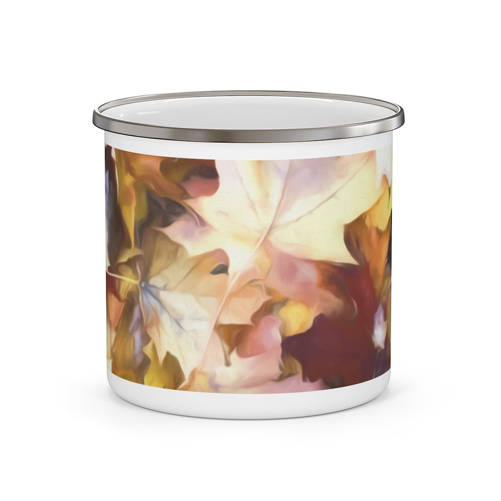 Fall leaves Bright Enamel Camping Mug