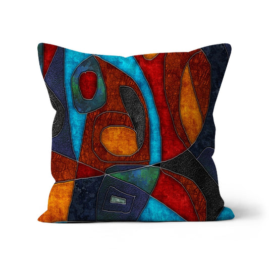 Abstract With Heart Cushion