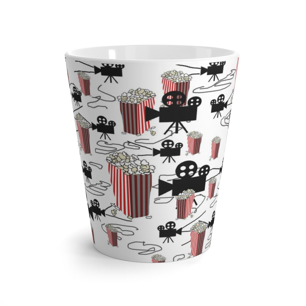 Movies and Popcorn Latte mug