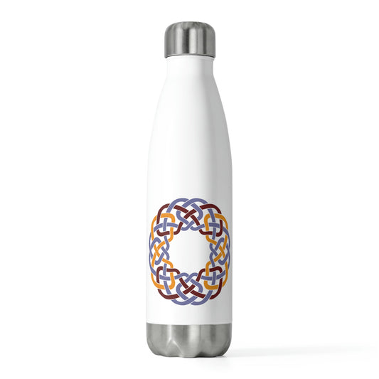 Red Yellow Blue Celtic Knot Circle 20oz Insulated Bottle