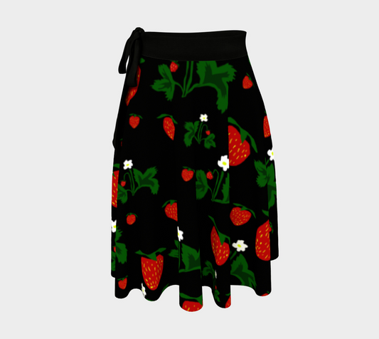 Wild Strawberries Wrap Skirt