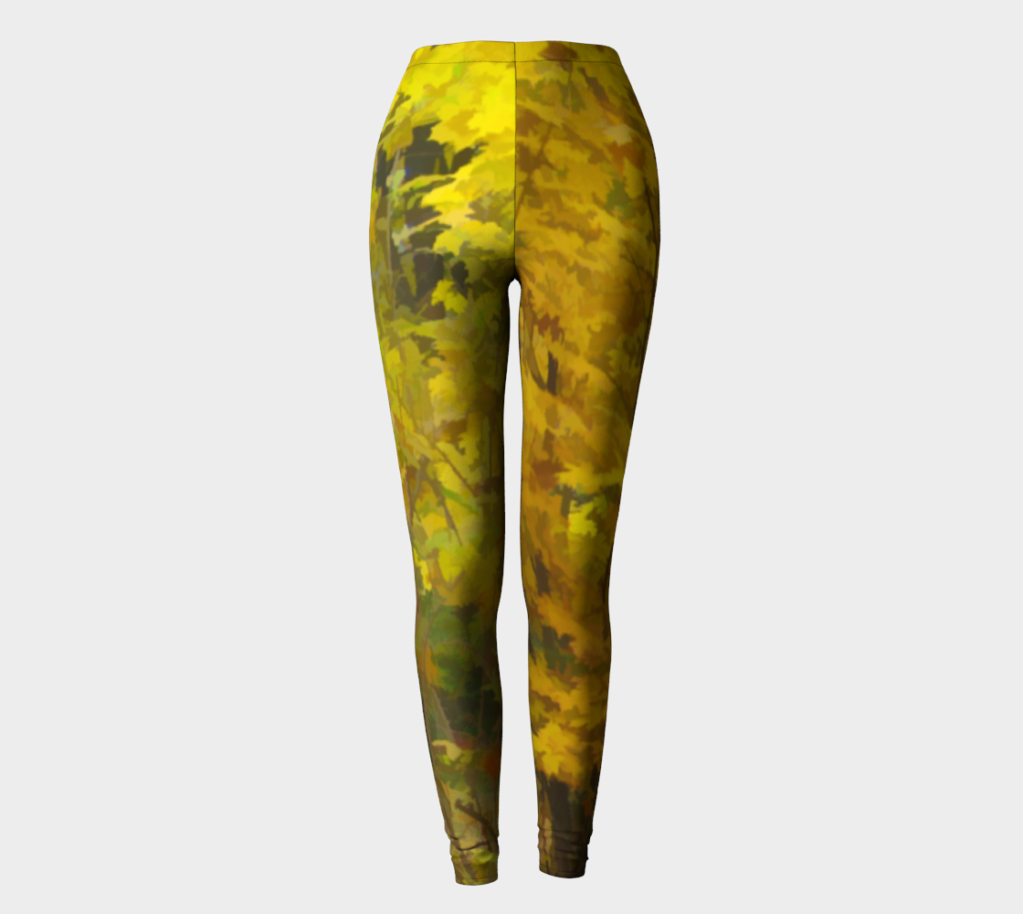 Fall Color Backyard Leggings