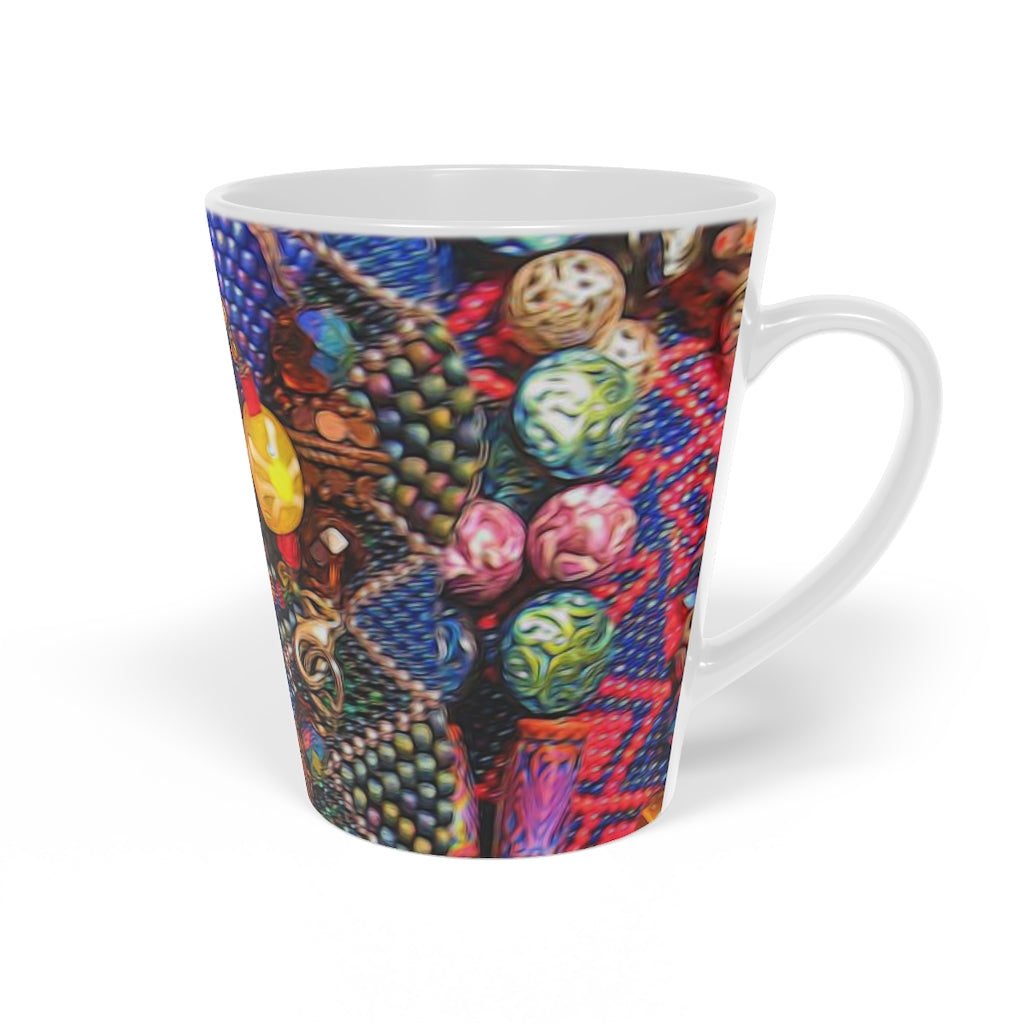 Beaded Jewelry Latte Mug, 12oz