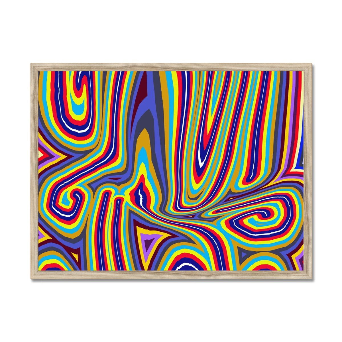 Curly Swirls Framed Print