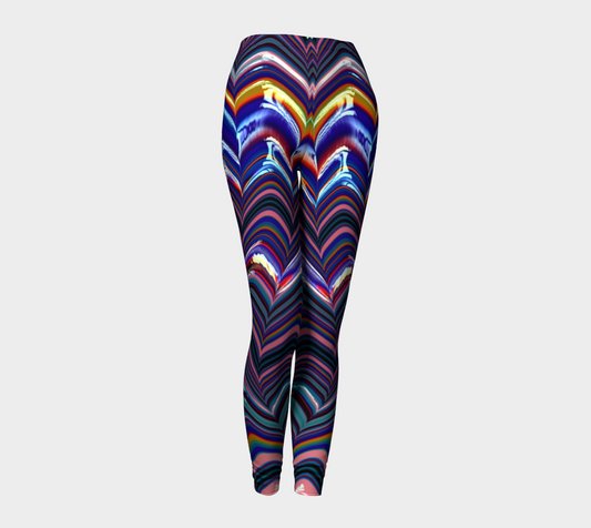 Triangle Paint Stripes Leggings