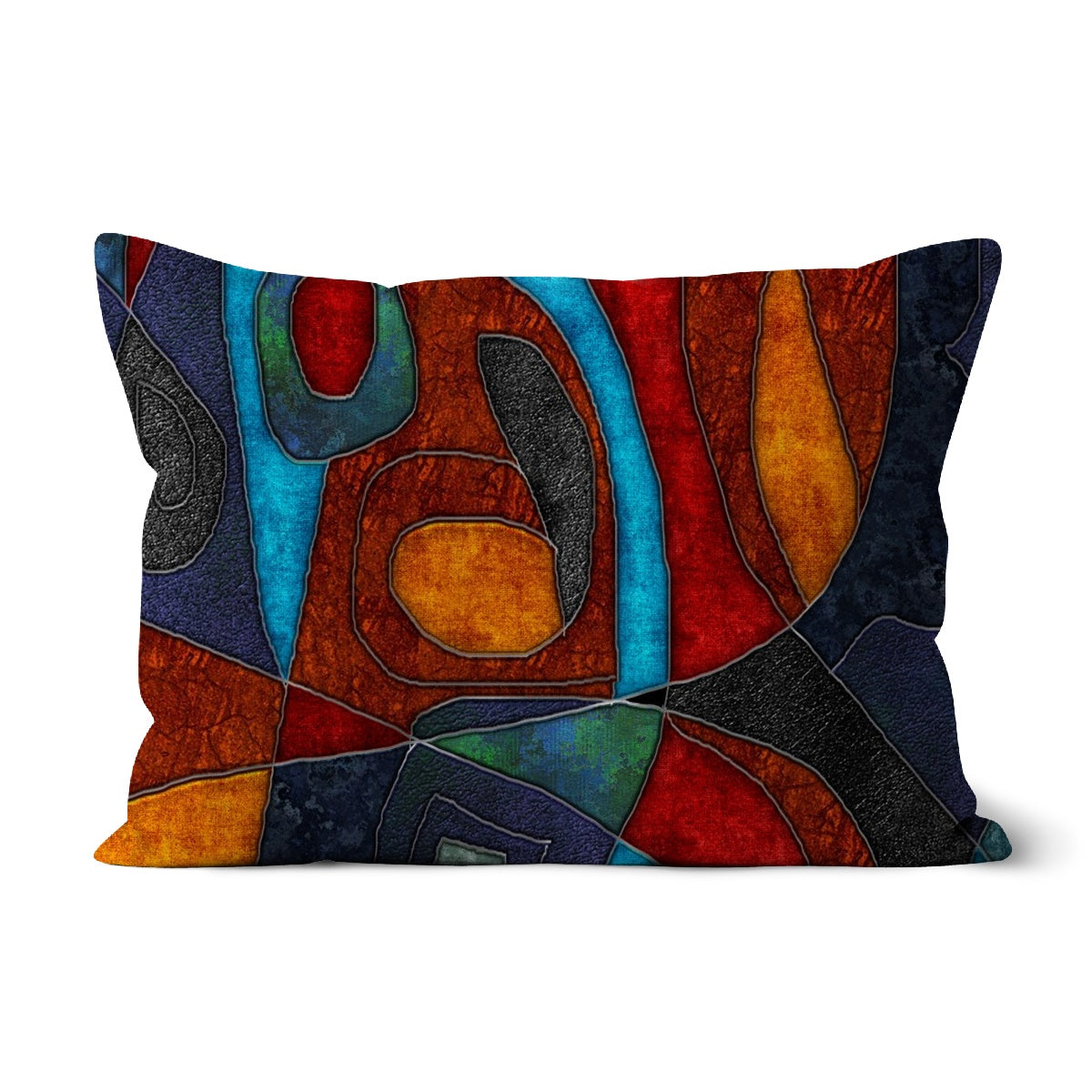 Abstract With Heart Cushion