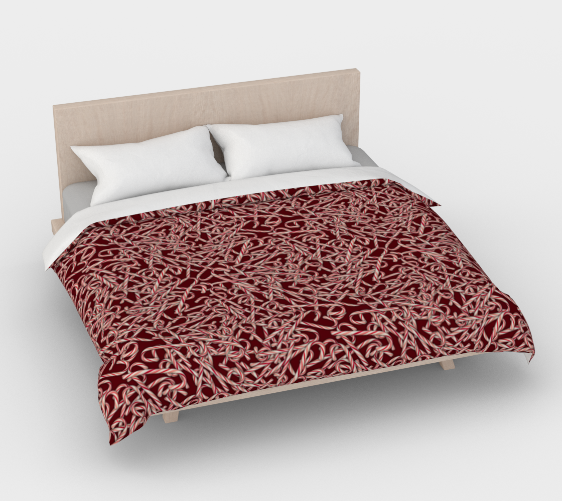 Candy Cane Pattern Duvet Cover