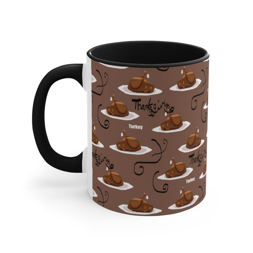 Turkey Dinner Accent Mug