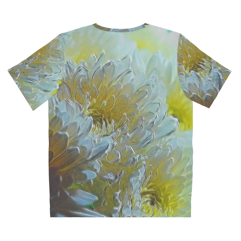 Chrysanthemums In The Light Unisex AOP Cut & Sew T-Shirt