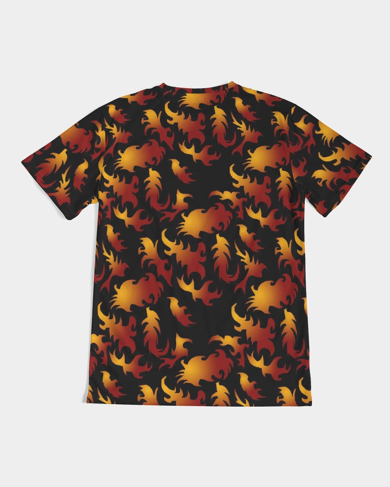 Abstract Flames Pattern  Men's Tee