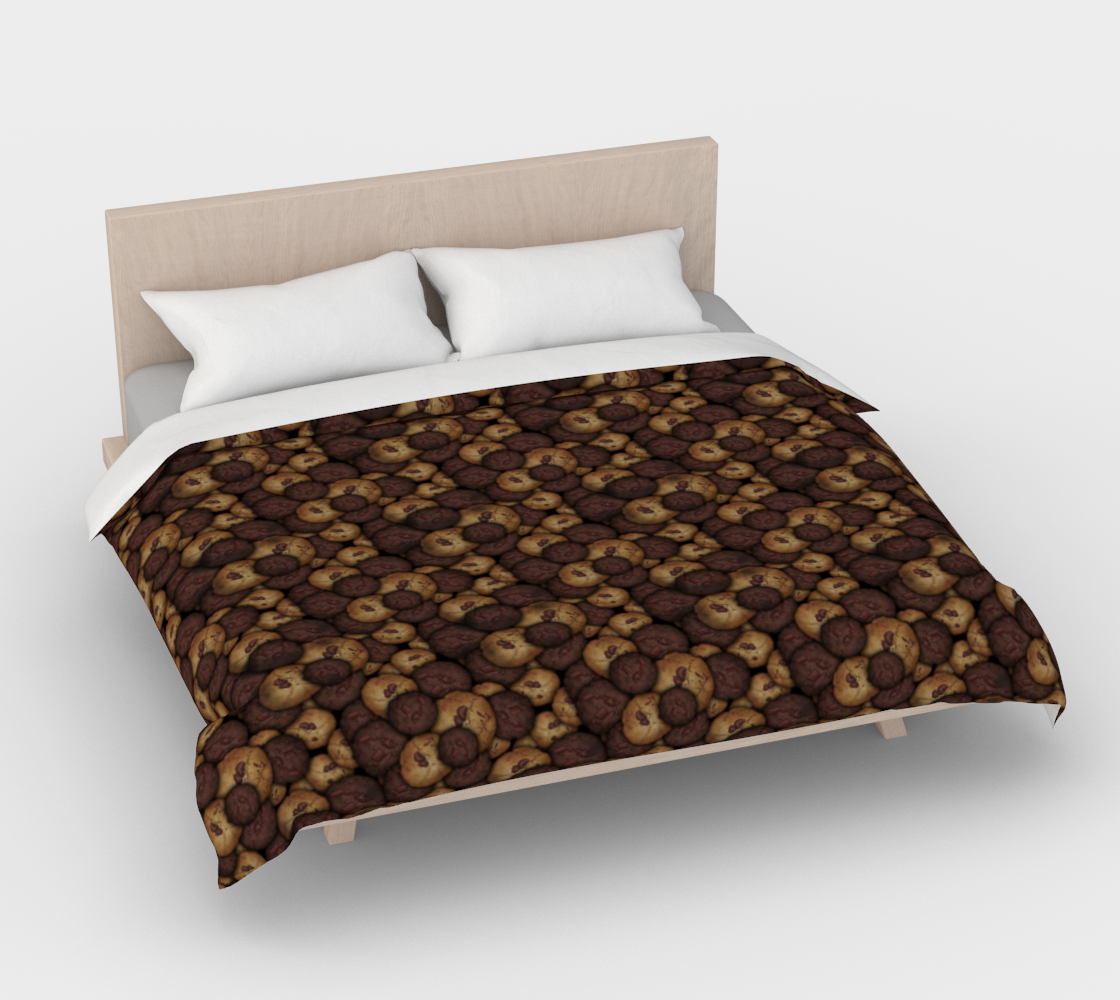 Chocolate Chip Cookies Pattern Duvet Cover