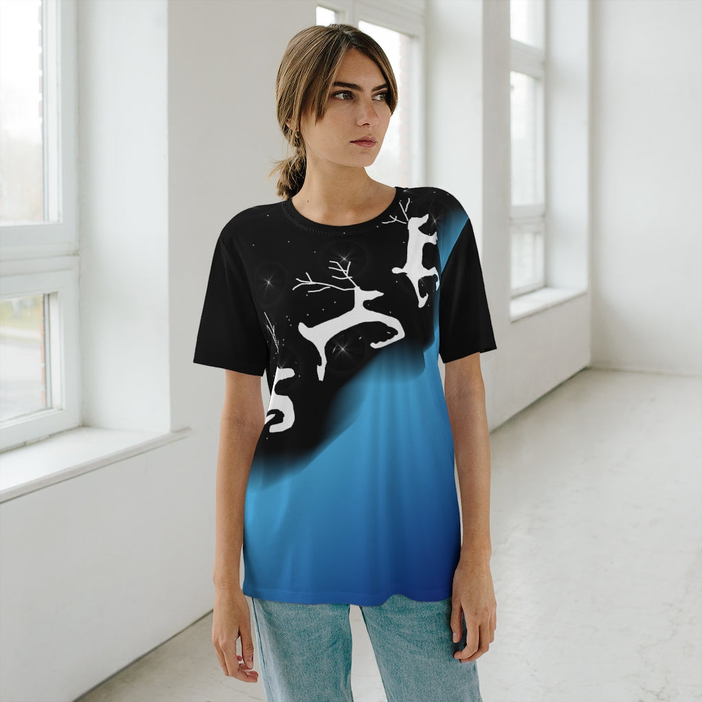 Primitive Reindeer Unisex AOP Cut & Sew T-Shirt