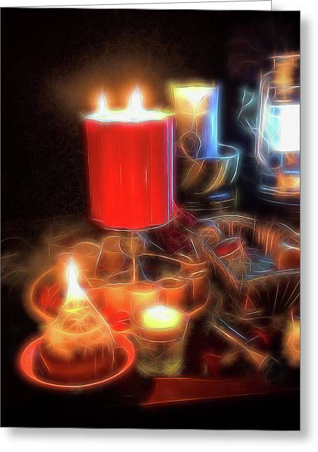 Candle Still Life - Greeting Card