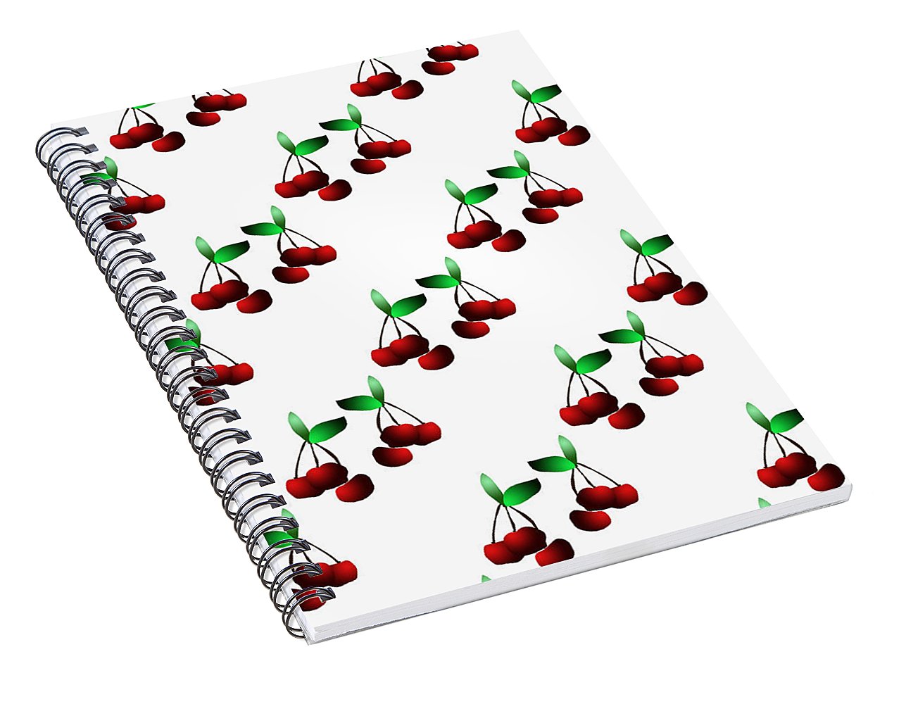 Cherries Pattern - Spiral Notebook