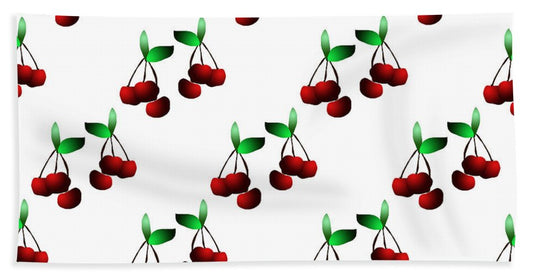 Cherries Pattern - Beach Towel