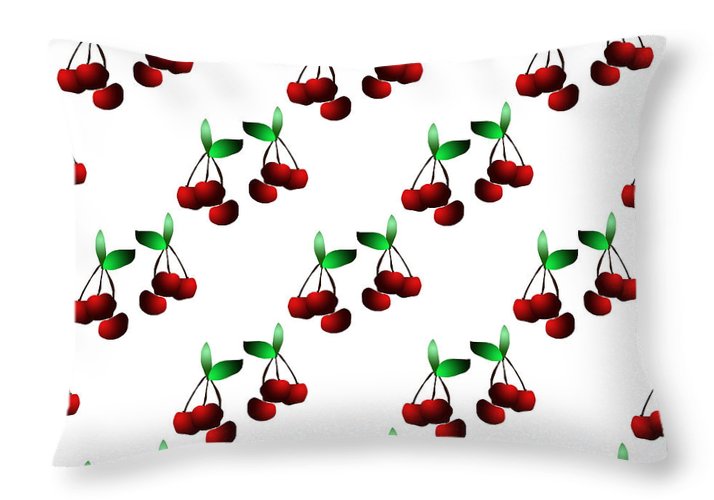 Cherries Pattern - Throw Pillow