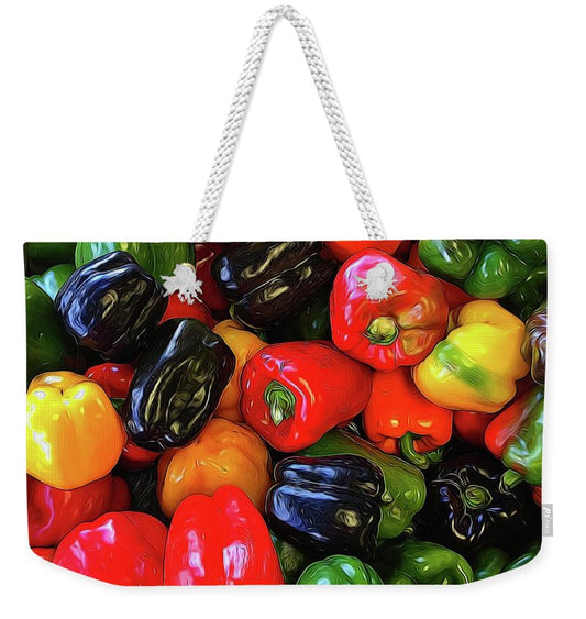 Colorful Bell Peppers - Weekender Tote Bag