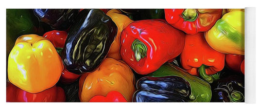Colorful Bell Peppers - Yoga Mat