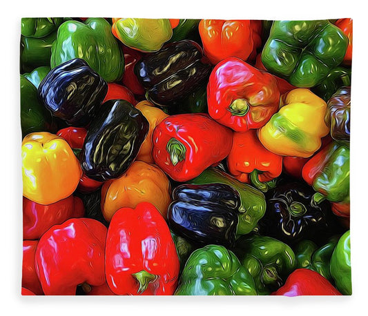 Colorful Bell Peppers - Blanket