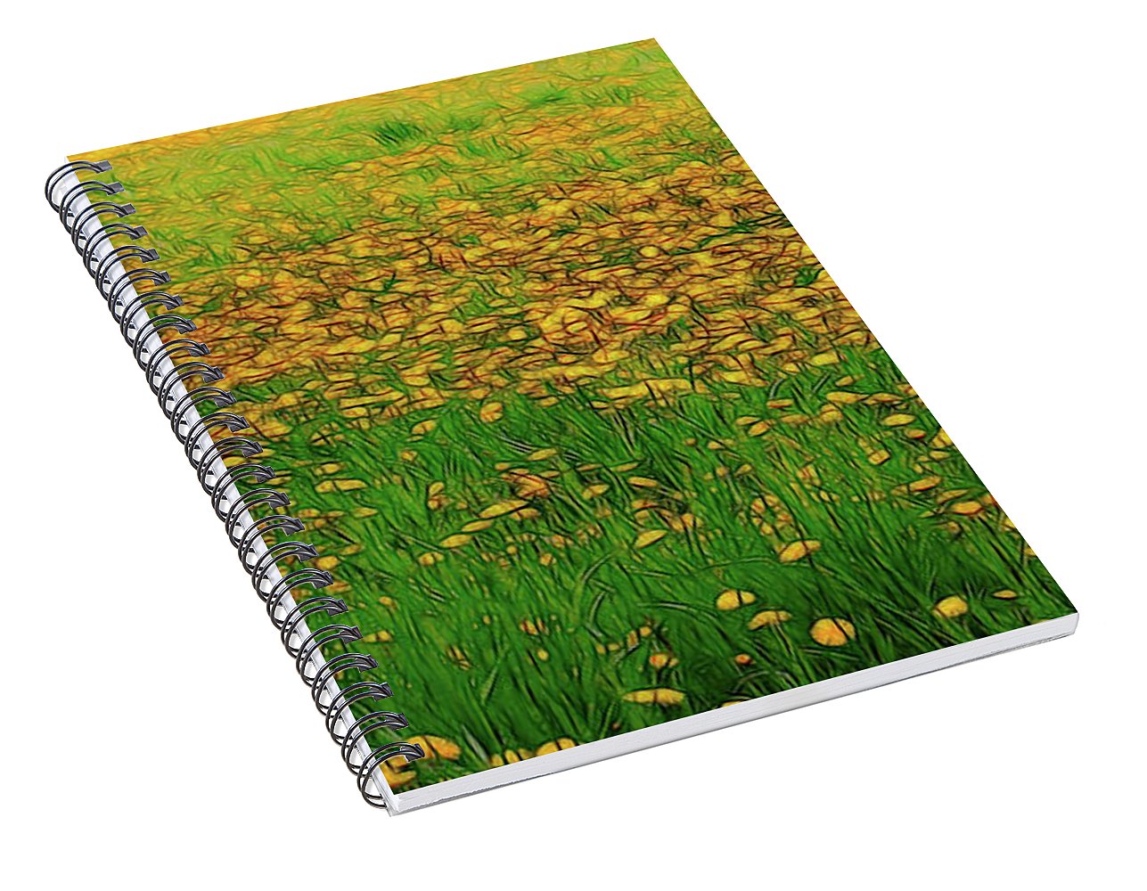Dandelion Field - Spiral Notebook