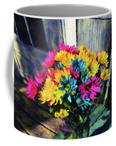 Flowers At The Door - Mug