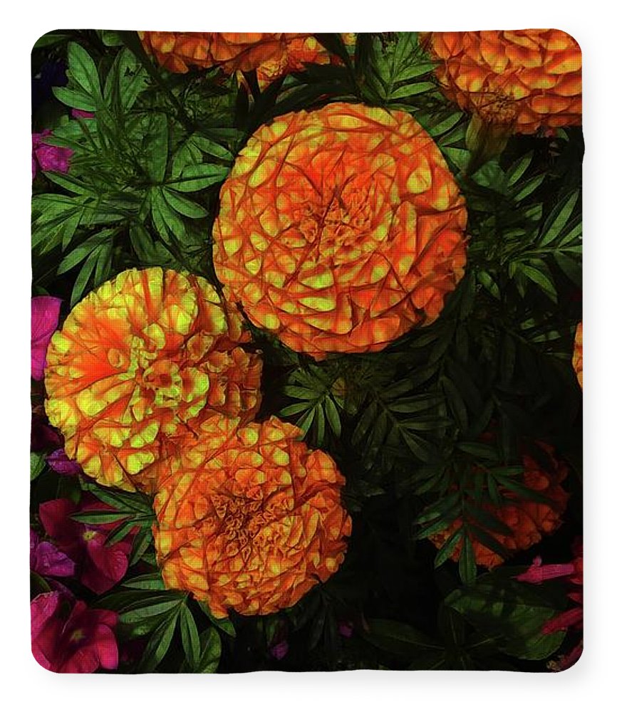Large Marigolds - Blanket