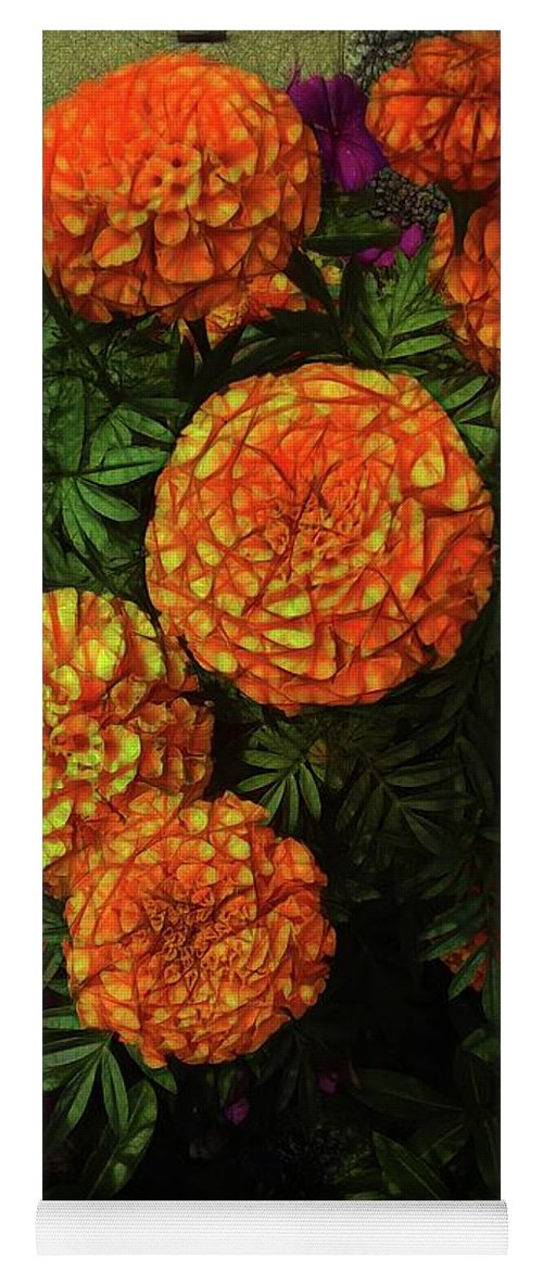 Large Marigolds - Yoga Mat
