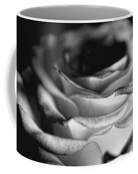 Light Black and White Rose - Mug