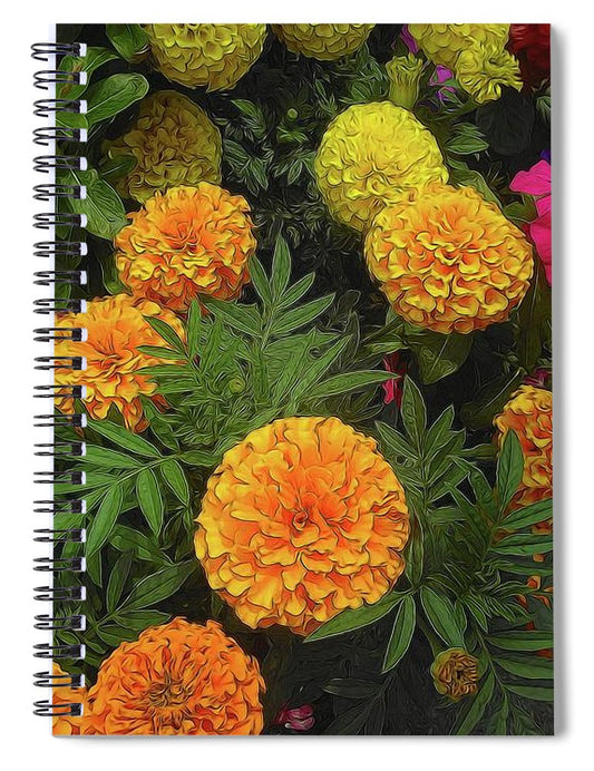 Marigold Garden - Spiral Notebook