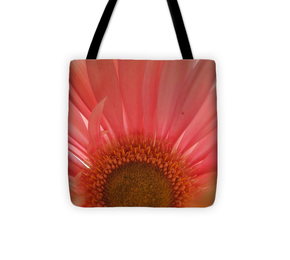 Pastel Pink and Yellow Daisy Center - Tote Bag