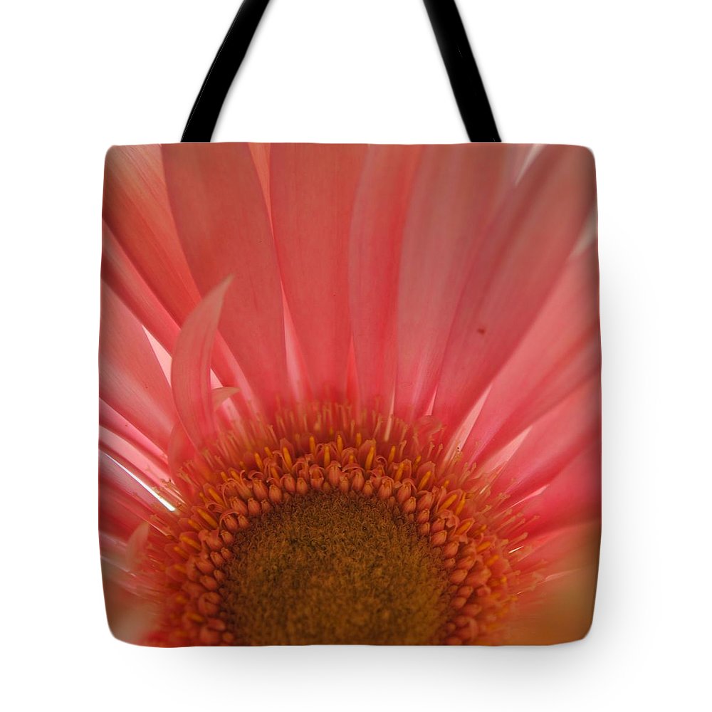 Pastel Pink and Yellow Daisy Center - Tote Bag