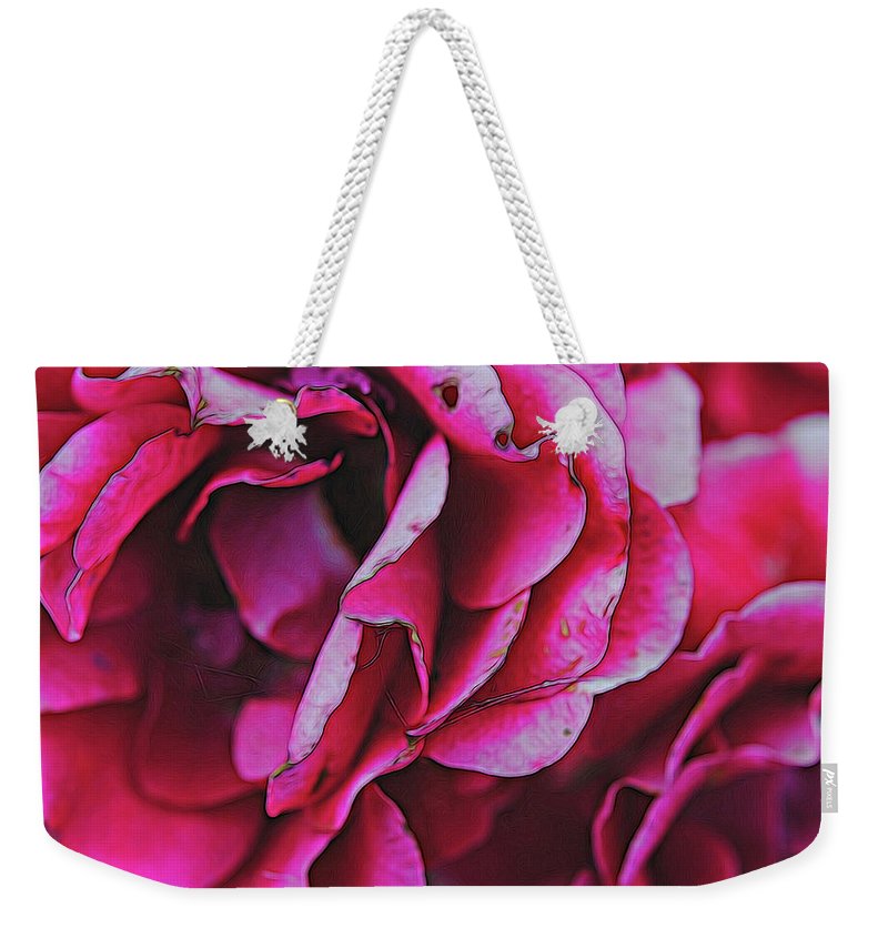 Pink and White Flowers - Weekender Tote Bag