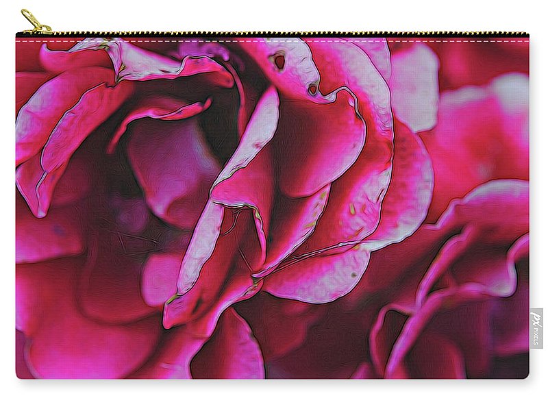 Pink and White Flowers - Carry-All Pouch