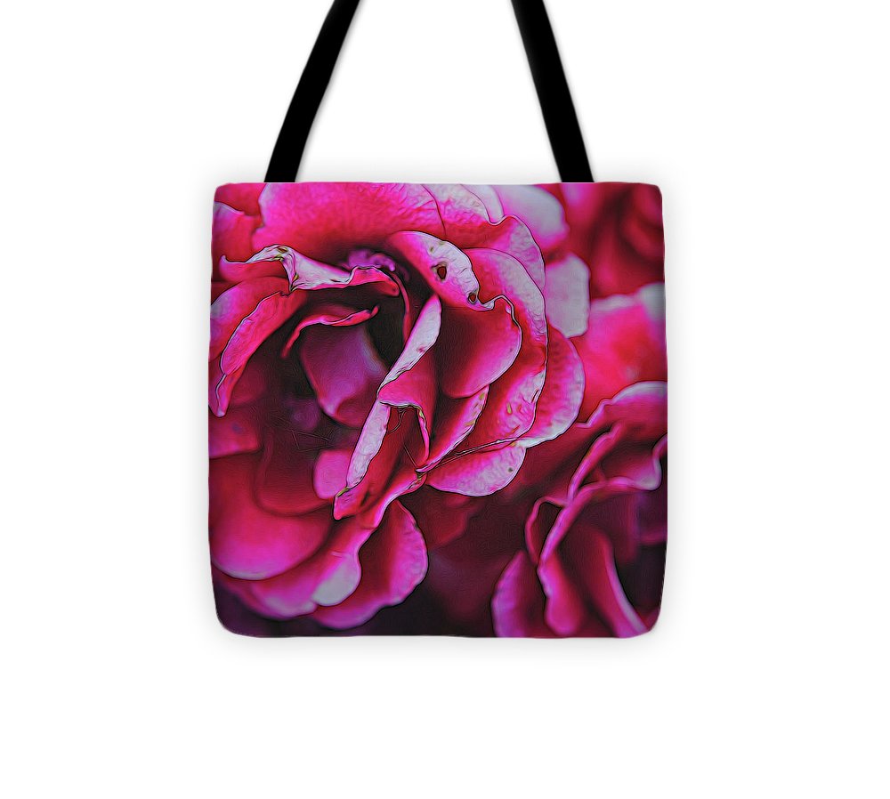 Pink and White Flowers - Tote Bag