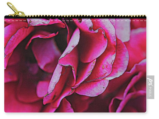 Pink and White Flowers - Carry-All Pouch