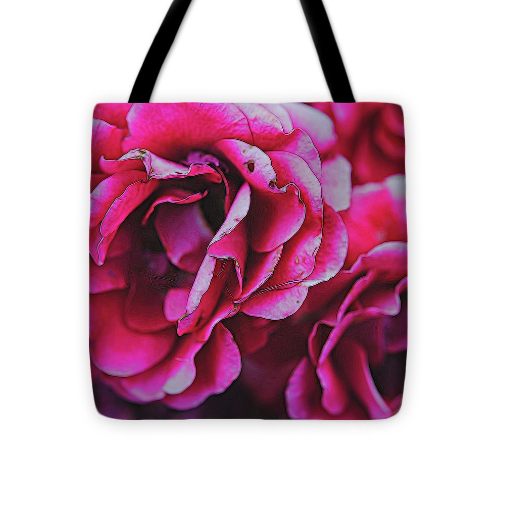 Pink and White Flowers - Tote Bag