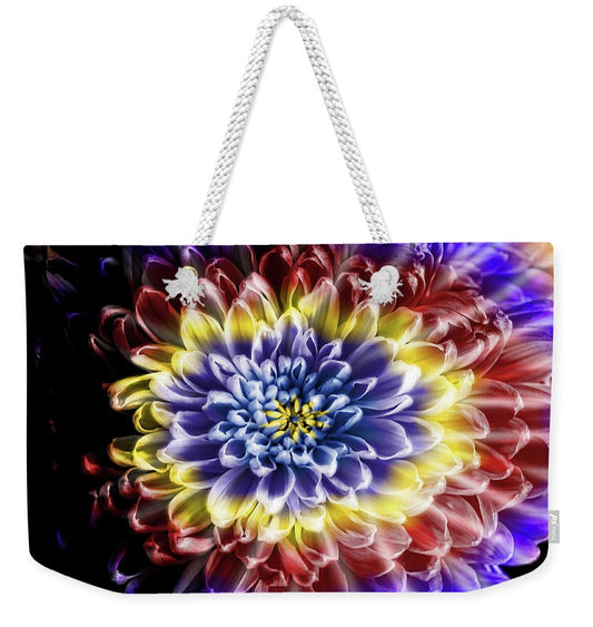 Rainbow Chrysanthemum - Weekender Tote Bag