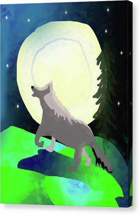 Wolf Moon - Canvas Print