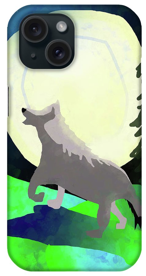 Wolf Moon #1 - Phone Case