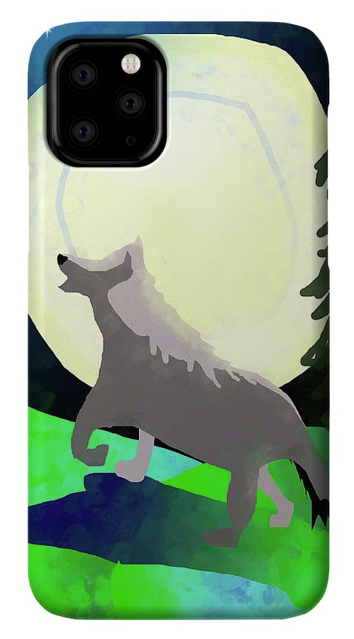 Wolf Moon #1 - Phone Case