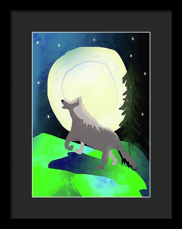 Wolf Moon - Framed Print